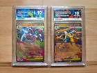 Mega Charizard EX X & Mega Charizard EX Y Slabs. ACE 10 GRADE. PERFECT SUBGRADES