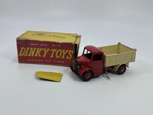Dinky Toys Bedford End Tipper 410 Truck Red & Fawn Vintage Rare Toy