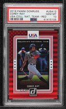 2016 Donruss USA Collegiate National Team Red 49/99 Corey Ray PSA 10 GEM MT tj0