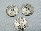 3)  Walking Liberty Half Dollars  2) 1935s and 1) 1934 U.S 90% Silver
