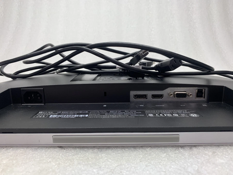 HP EliteDisplay E243 24" Widescreen HDMI LED Monitor 1920 x 1080 Grade B +Cables - Image 4 of 4