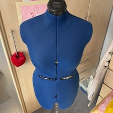 Tailors Dummy Adjustable Dressmaker Torso Female Mannequin Blue see size details