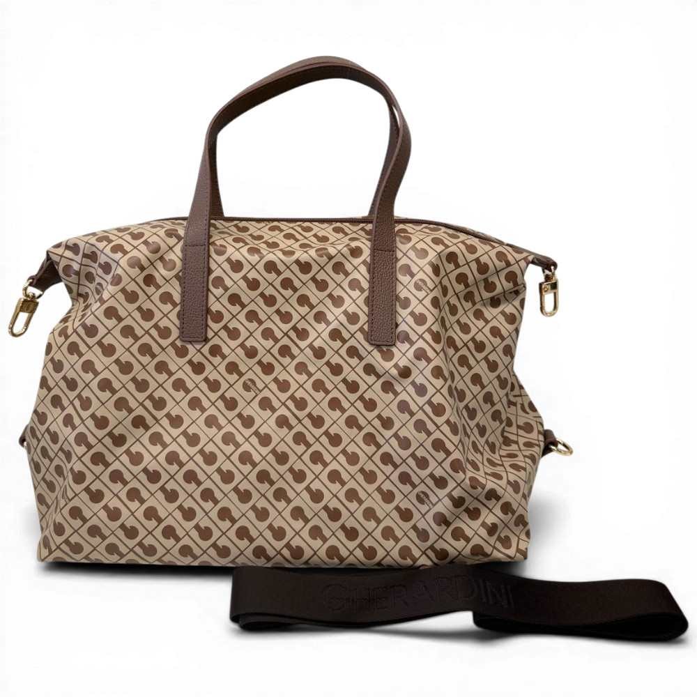 Mode Gherardini Bowling Tasche Softy Damen Tabak/Butter aus Softy Stoff