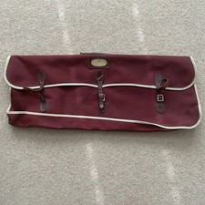 Vintage Slazenger 1960's Tennis Racquet Bag In Burgundy - Genuine Item