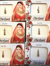 Bindi Shop 6 Pack Gold Crystal Rhinestones Bindi