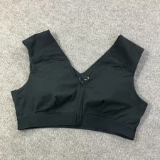 Tommie Copper Sports Bra Womens 2XL Zip Front Activewear Shoulder Support Gym