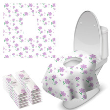 30 Pcs Toilet Seat Covers Disposable for Toddlers Adults, Extra Large Waterpro