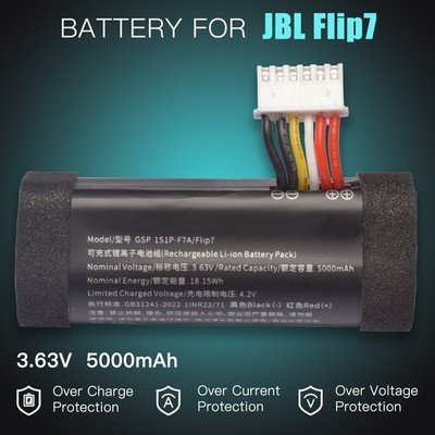 Battery For JBL Flip 7 Kaleidoscope 7 Wireless Bluetooth speaker battery
