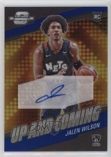 2023-24 Contenders Optic Up and Coming Blue Prizm 49/75 Jalen Wilson Auto 18mh