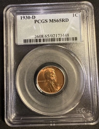 1930-D LINCOLN 1C MS65 RD