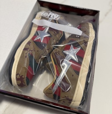 Indigo Studios L A Bapesta Freddy Krueger Dunk Low Size 12 | eBay