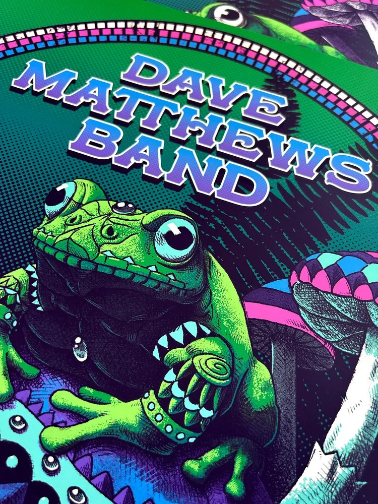 Dave Matthews Band Poster 8/31/2025 Gorge WA Signed & Numbered