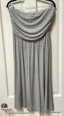 West Kel strapless gray jersey dress,  size large