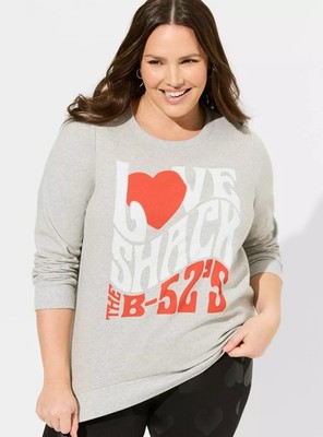 Torrid Band Shirt B52s Love Shack Gray NWT New 2X