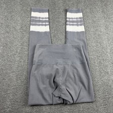Aerie Chill Play Move Women's S Small Gray Tie Dye Stripe High Waisted Leggings