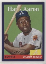 2019 Topps Archives 1958 Design Purple 139/175 Hank Aaron #78 HOF 0a4r