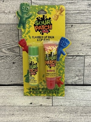 Sour Patch Kids Lip Balm & Gloss Lime Red Berry Candy Flavor