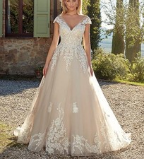 Gorgeous lace wedding dress wedding dress custom made 32-60 straps