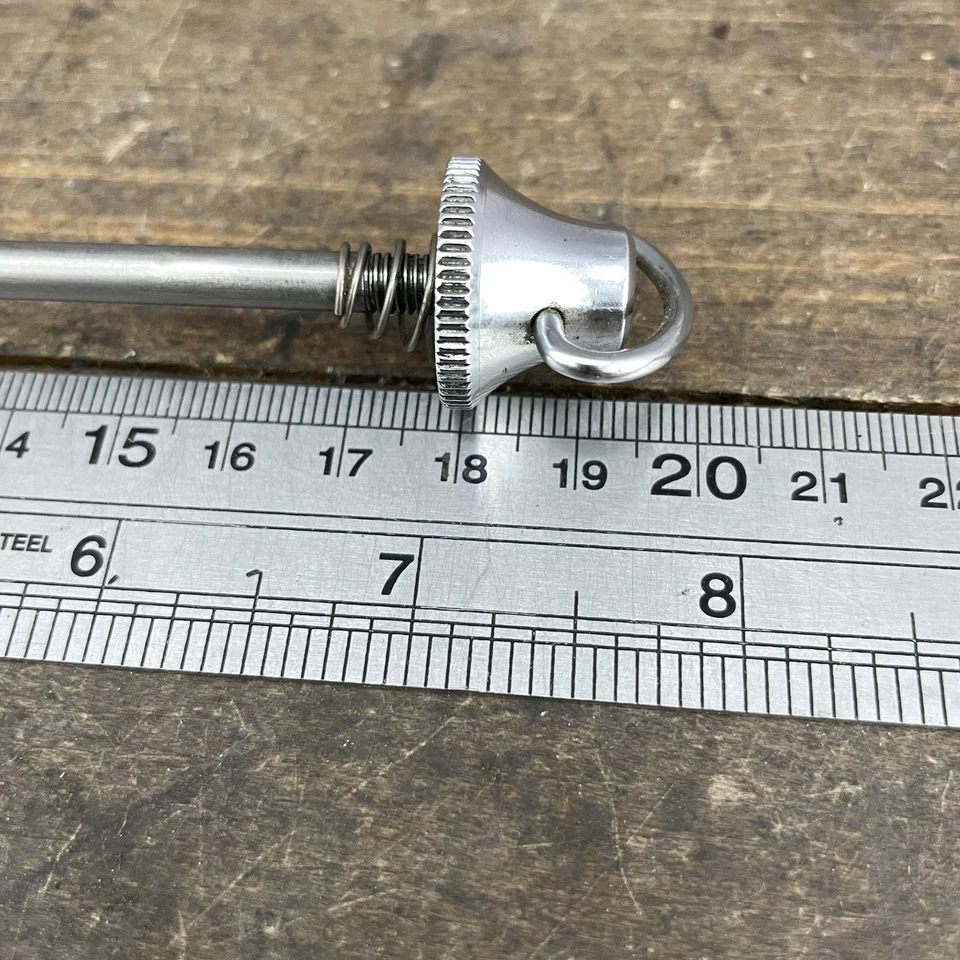Pincho de rueda trasera Campagnolo vintage eje titanio Santana tándem 160 mm largo Ti Foto 4 de 4