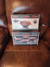 Parini 4 Piece Melamine Ramen Bowl Set with Wooden Chopsticks NEW in Sealed Box