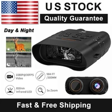 Night Vision Goggles Digital 5X Zoom Binoculars for Total Darkness Surveillance