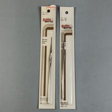 Vintage Susan Bates Steelite Crochet Hooks Size 10  13 No. 12205 Made In USA