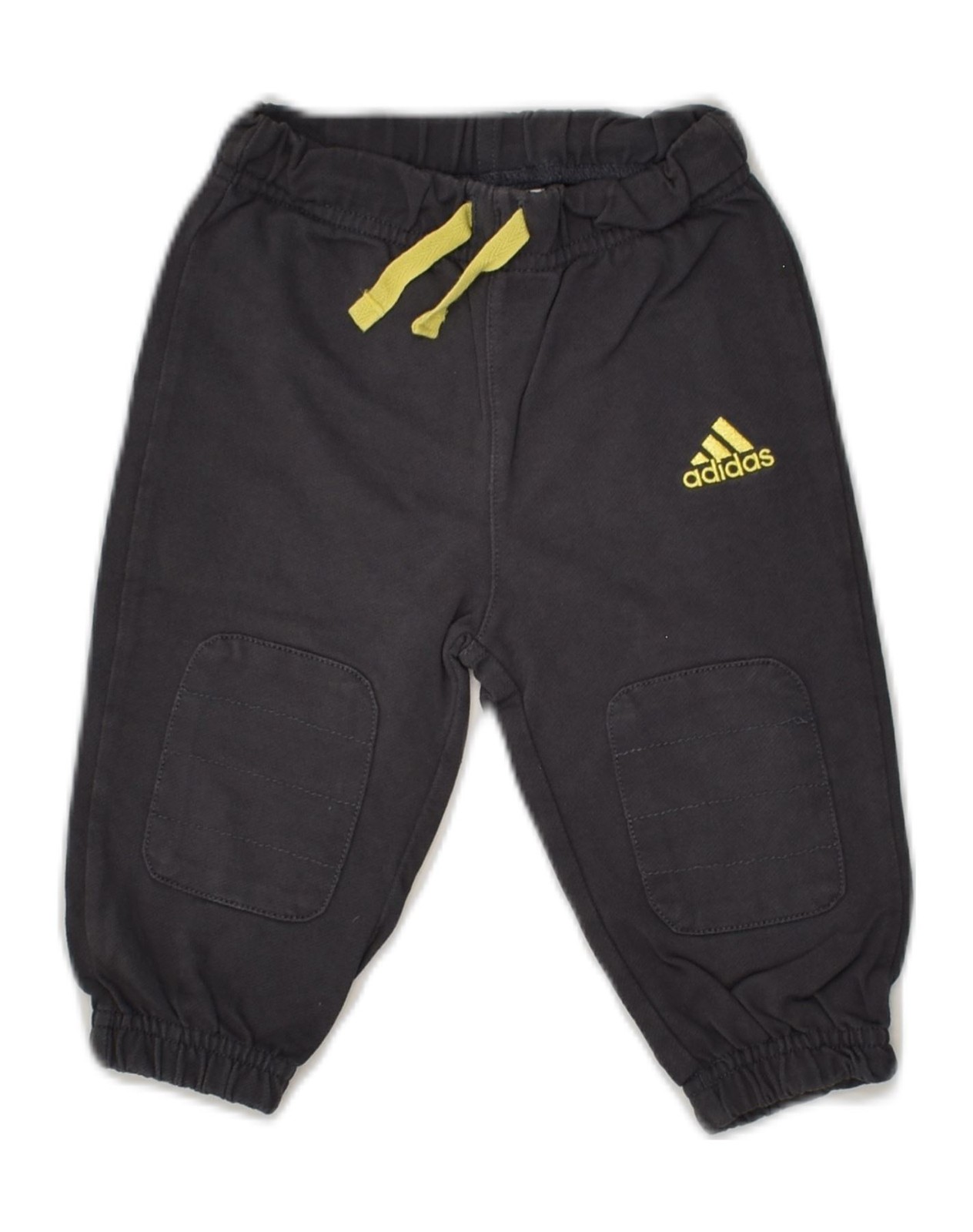 ADIDAS Baby Boys Joggers Tracksuit Trousers 3-6 Months Black Cotton AL06