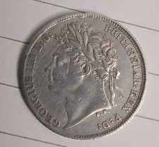 1825 Sixpence King George IIII Silver Coin Good Grade