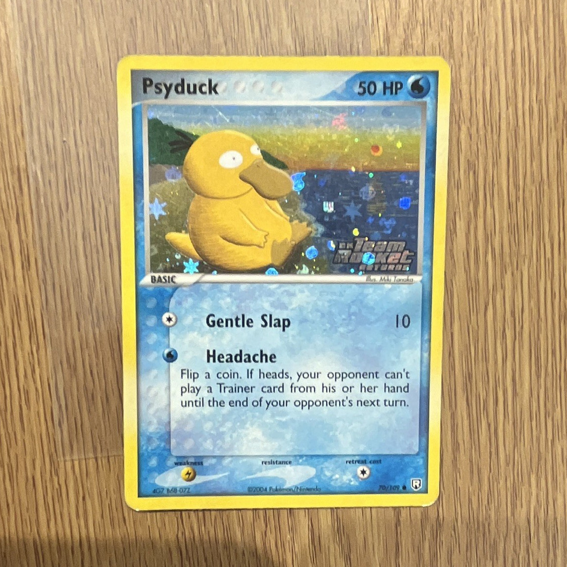 Pokémon TCG Psyduck 70/109 ex Team Rocket Returns - Reverse Holo Stamped (2004)