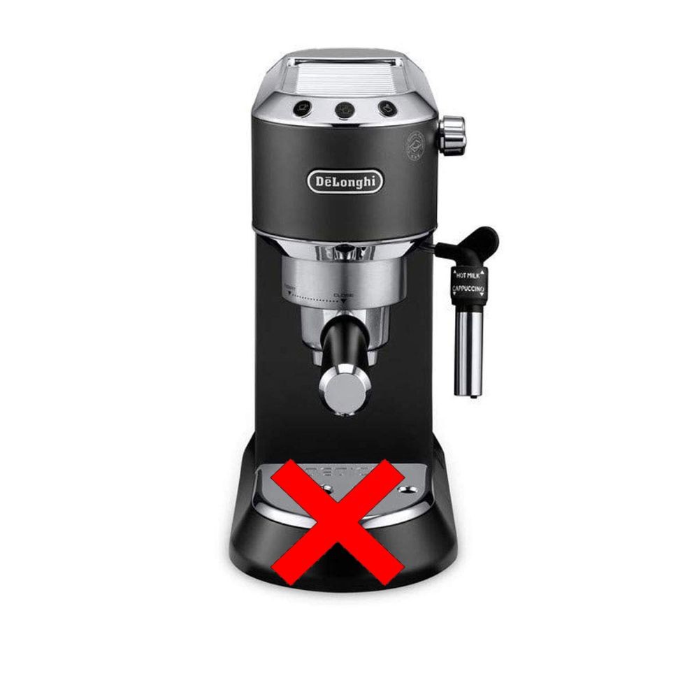 DeLonghi Dedica Pump Espresso Coffee Machine - Black {Scuffs/Missing Items}