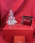 NIB FLAWLESS Exquisite BACCARAT France Clear MERIBEL STAR Crystal CHRISTMAS TREE