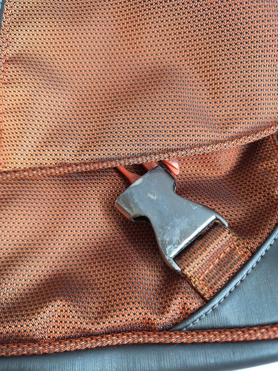 Tumi T-Tech Ballistic Nylon Expandable Messenger Bag Laptop Orange