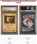 1999 Pokemon League Promo #1 - "Ivy" Pikachu - MINT - PSA 9 RARE TCG TRU