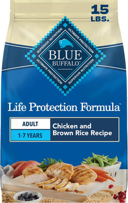 Blue Buffalo Life Protection Formula Chicken & Brown Rice Adult Dry Dog Food, Su