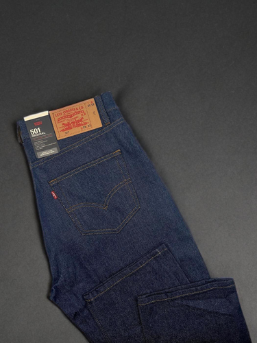 Levi's 501 Original Regular Fit Męskie, Fit Straight Leg Jeans Sztywne Stf - Niebieskie - Zdjęcie 2 z 9