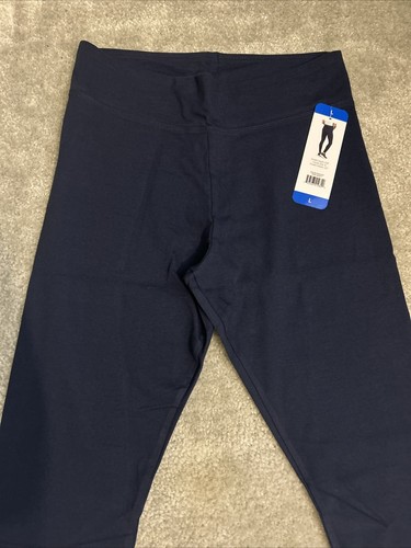Fila Women's Running Training Leggings Size Large Cotton Blue Peacoat - Picture 6 of 10