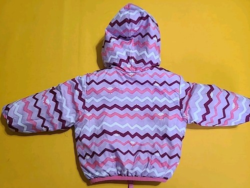 The North Face Toddler Hooded Reversible Puffer Jacket Winter Coat Pink - Picture 5 of 10