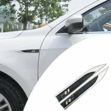 BRAND NEW PAIR BLADE FENDER BADGE Skirt Side Fender Emblems For cars