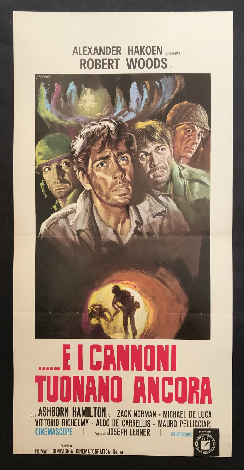 Locandina originale film I CANNONI TUONANO ANCORA (1975) - Regia di Sergio Colasanti