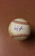 Anfernee Grier Signed autographed baseball on used minor league ball.Dbacks
