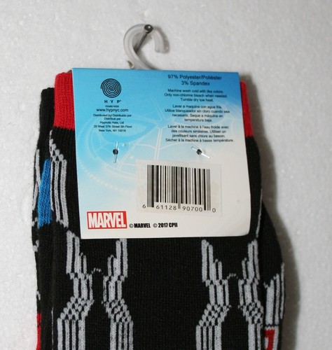 2 Pair Amazing Spider-Man Classic & Web New Socks Marvel Comics Fits 6-12 shoe - Picture 3 of 3