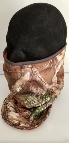 Huntworth RealTree EDGE Heavy Weight Fleece Neck Gaitor Blaze Orange Mask Gaiter - Picture 4 of 12