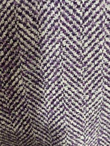 Purple herringbone Wool Sz 6Louis Feraud Vintage Blazer Corpcore Preppy Career - 第 11/11 張圖片