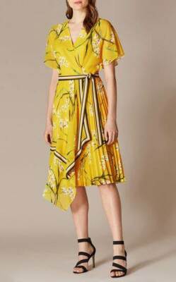 karen millen pleated midi dress