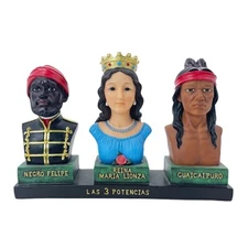 Maria Lionza Guacaipuro Negro Felipe Las tres potencias del el espiritismo 12"