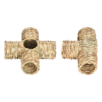 Hamster Grass Tunnel Hideout Rabbit Tunnel Tube for Mice Squirrel Chinchilla