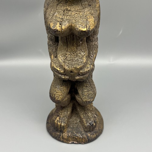 Vintage Hawaii Tiki Totem Carved Candle 15” Hapai Wahine By Candle Co Hawaii - Picture 4 of 18