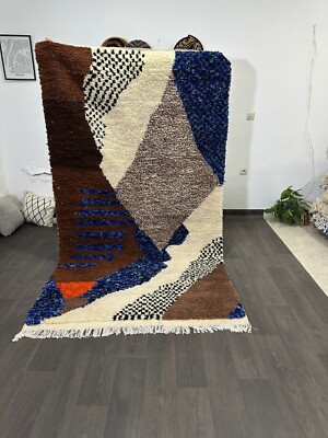 Vibrant Moroccan rug, colourful Boujaad rug , Moroccan rug, Living room rug,