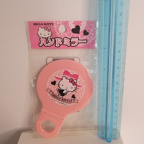 Sanrio Hello Kitty klappbarer Handspiegel 1976, 2010 rosa neu - Bild 4 von 4
