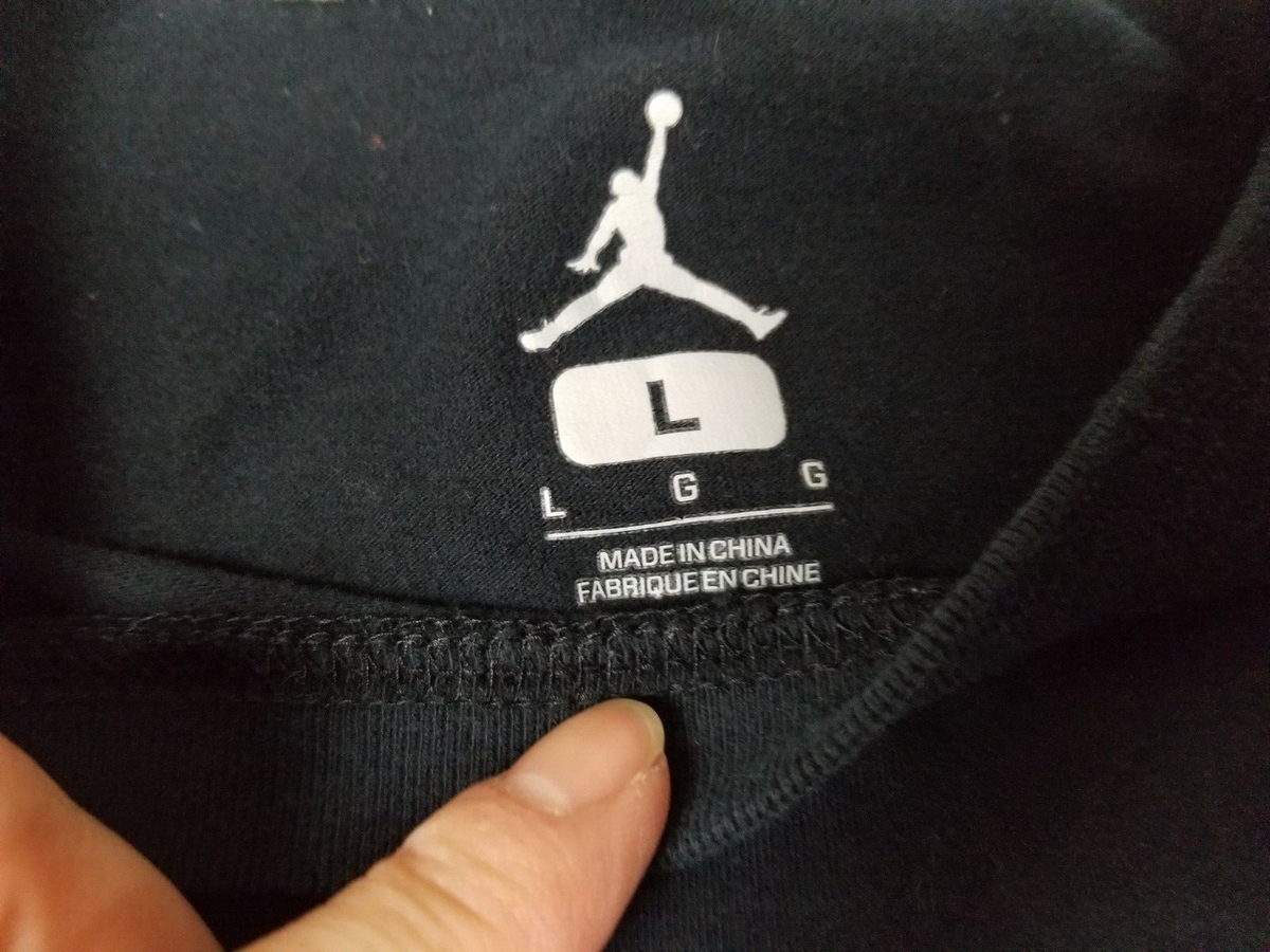 VINTAGE Y2K NIKE MICHAEL JORDAN AIR JORDAN BLACK T-SHIRT SZ